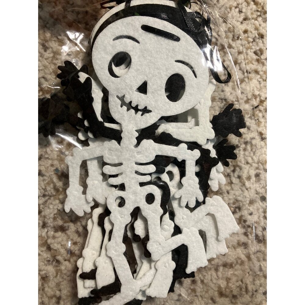 Halloween Skeleton Garland 59 Inch
